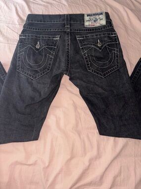 True Religion Women's Black Wash Boot Cut Jeans